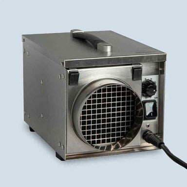 EcorPro EDP50-PRO Stainless Steel Desiccant Dehumidifier-50 PINT right angle view
