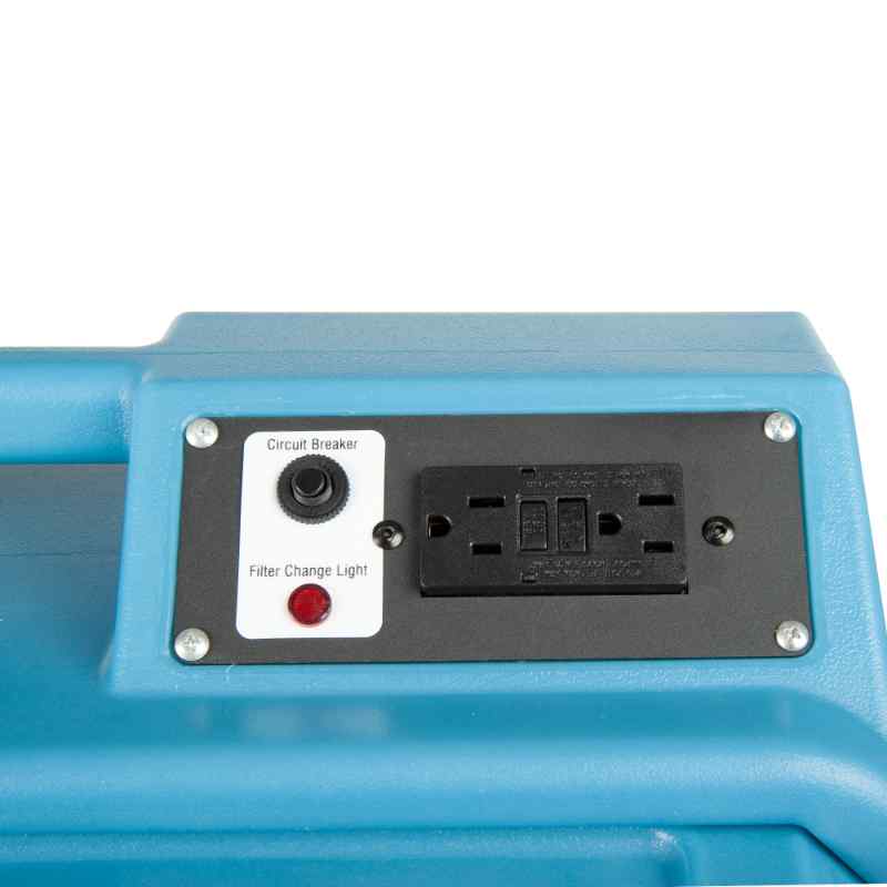 PURAERO AIR SCRUBBER PA-600-HAS-BL in blue gfci daisy chain outlet