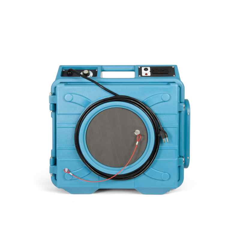 PURAERO AIR SCRUBBER PA-600-HAS-BL in blue showing cord storage