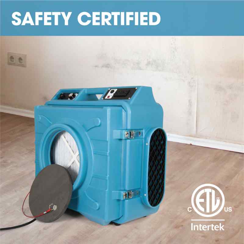 PURAERO AIR SCRUBBER PA-600-HAS-BL in blue safety certified