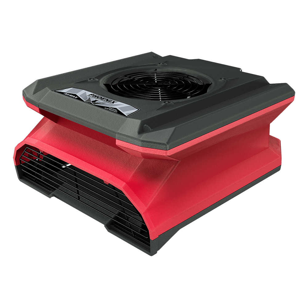 Phoenix AirMAX Radial Air Mover in red angled left view