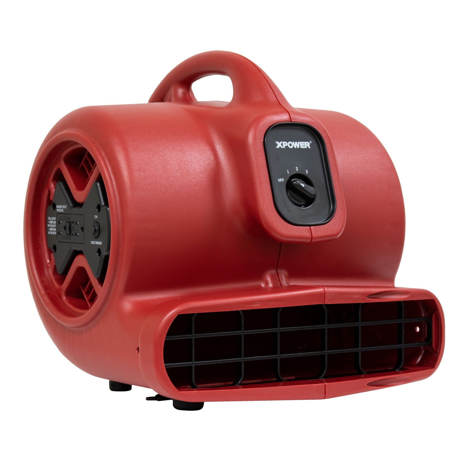XPOWER X-600A 1/3 HP Air Mover with Daisy Chain in red main view