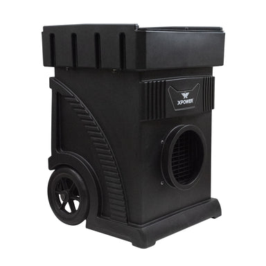 XPOWER AP-2500D Commercial HEPA Filtration Air Scrubber in black main view right side 