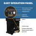 control panel on XPOWER AP-2500D Commercial HEPA Filtration Air Scrubber - 1800CFM
