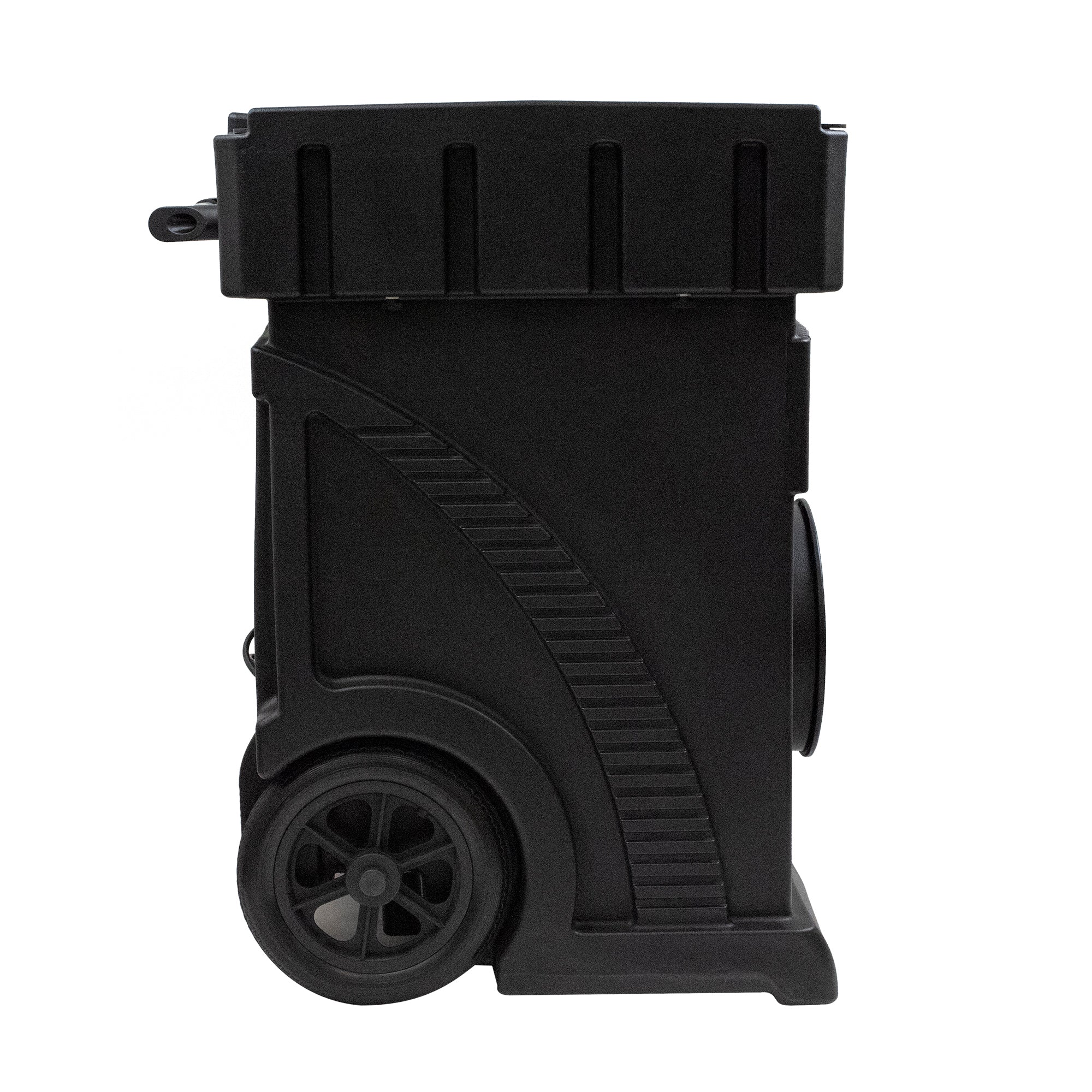 side view of XPOWER AP-2500D Commercial HEPA Filtration Air Scrubber - 1800CFM