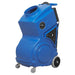 pred1200 portable air scrubber main view showing blue machine and control panel side