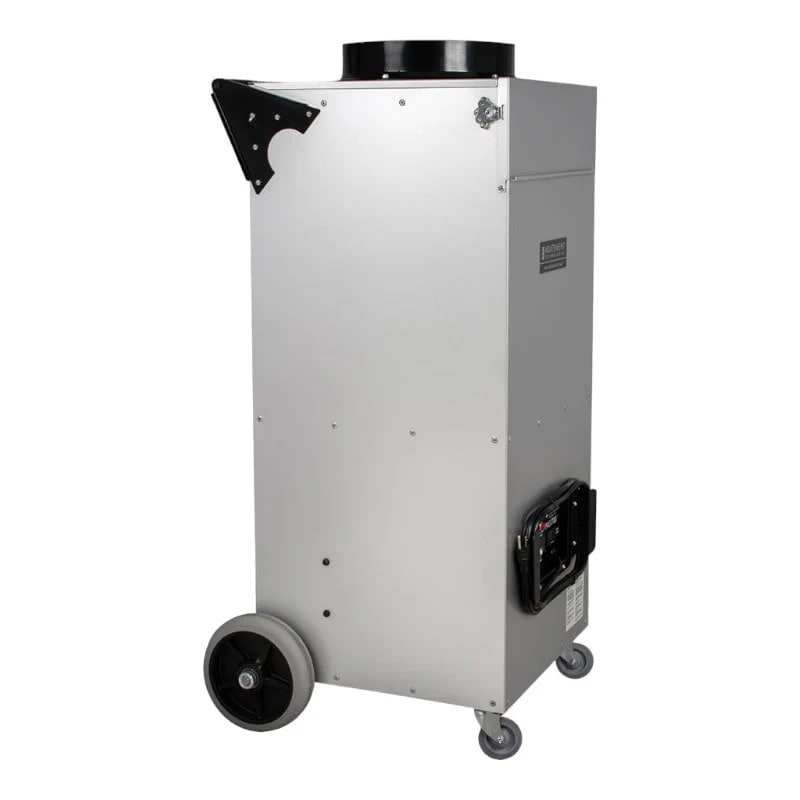 Abatement Technologies - HEPA-AIRE® PAS1700 - Portable Air Scrubber - 1,650 CFM right side view showing machine on white background