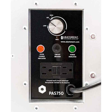 Abatement Technologies - HEPA-AIRE® PAS750 - Portable Air Scrubber - 750 CFM control panel