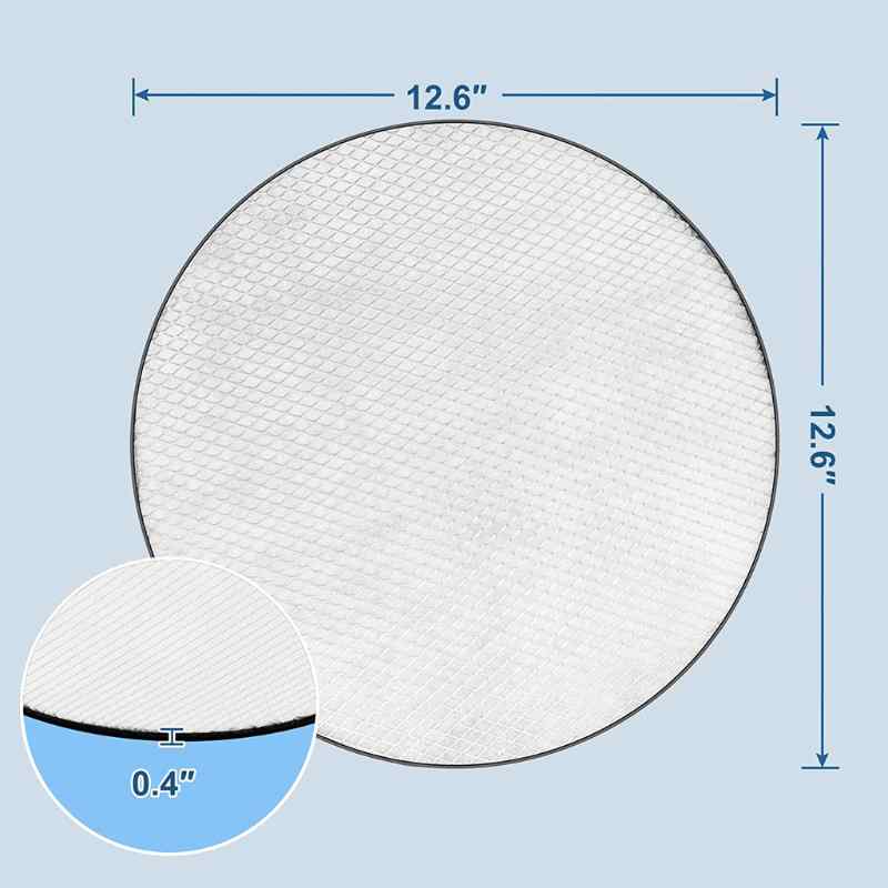 AlorAir Replacement MERV-8 Filters for Storm Elite Dehumidifiers 3 Pack showing dimensions