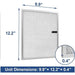AlorAir Replacement MERV-8 Filters for Storm LGR Extreme Dehumidifier 4 Pack dimensions