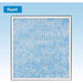 AlorAir HEPA Activated Carbon Filter Replacement Set for CleanShield HEPA 550 Air Scrubber front view