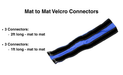 mat to mat velcro connectors for the DBK Drymatic water damage floor and wall mat drying system with injection kit elite package