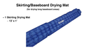 DBK Drymatic #FGPH351, Platinum Package floor and wall Drying System baseboard mat view