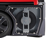 view of Phoenix DryMAX XL Pro LGR Dehumidifier in red showing fan view