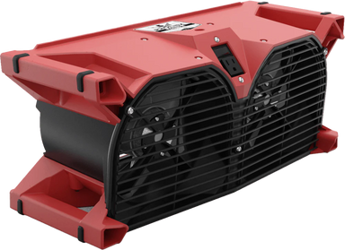 main view of red phoenix dual axial air mover