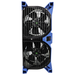 blue phoenix focus ii dual axial air mover showing vertical use