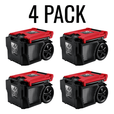 Phoenix DryMAX XL Pro  water restoration equipment package in red 4 pack