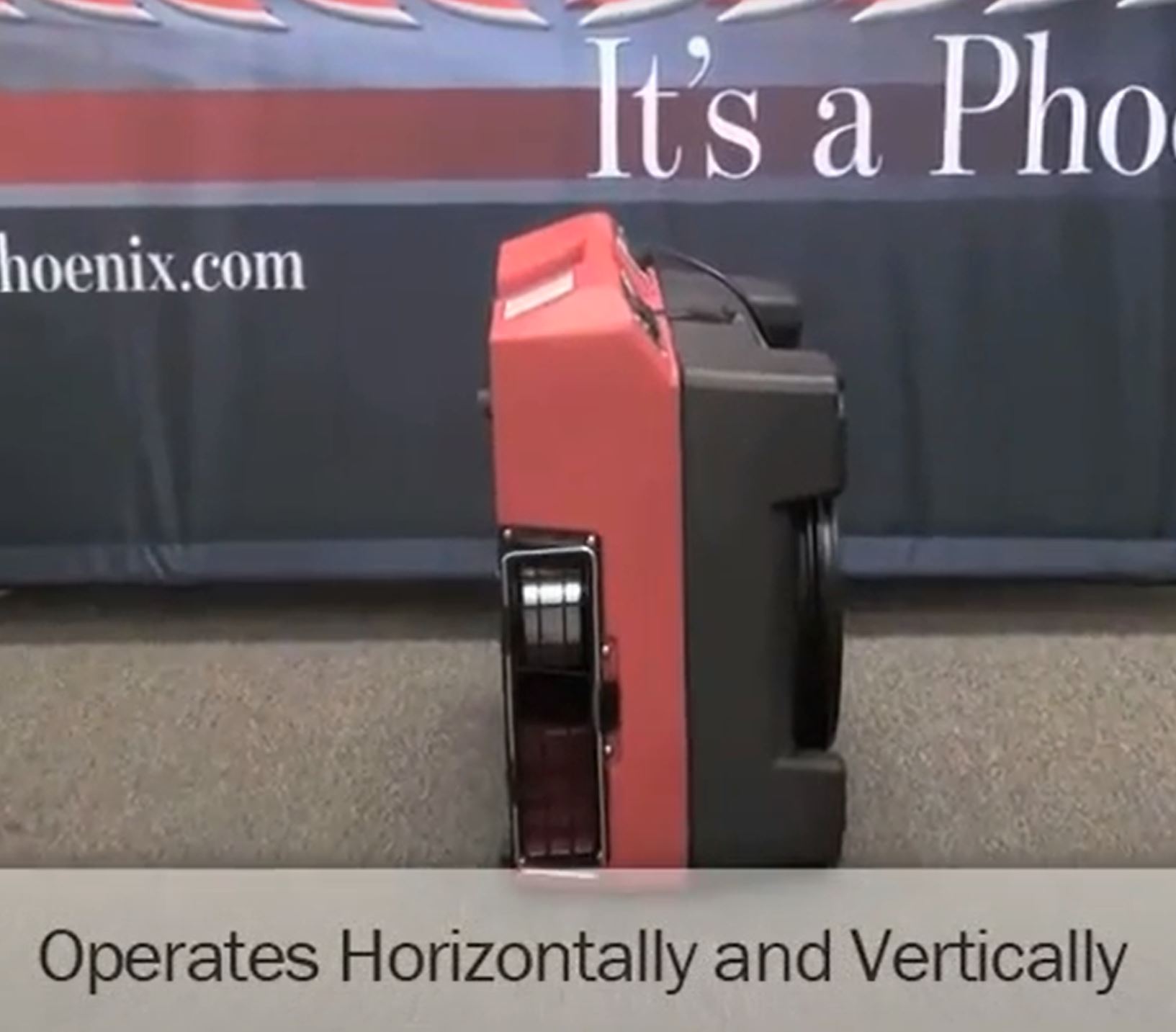vertical or horizontal operation on phoenix guardian r hepa air scrubber
