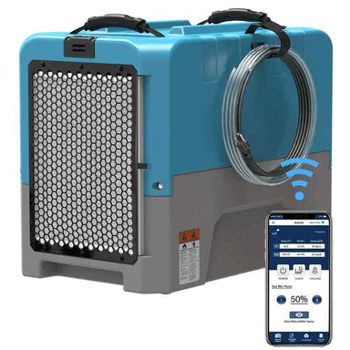 Storm LGR Extreme Commercial Dehumidifier with Wi-Fi in blue with mobile app