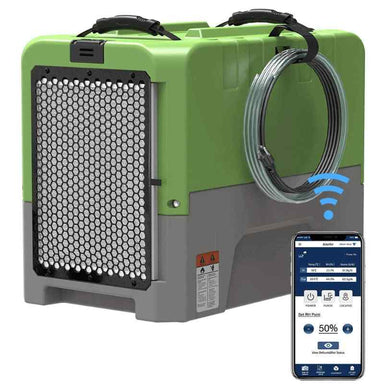 Storm LGR Extreme Commercial Dehumidifier with Wi-Fi in green with mobile app