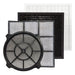 view of filters that are used in an xpower x 2580 professional 4 stage hepa mini air scrubber