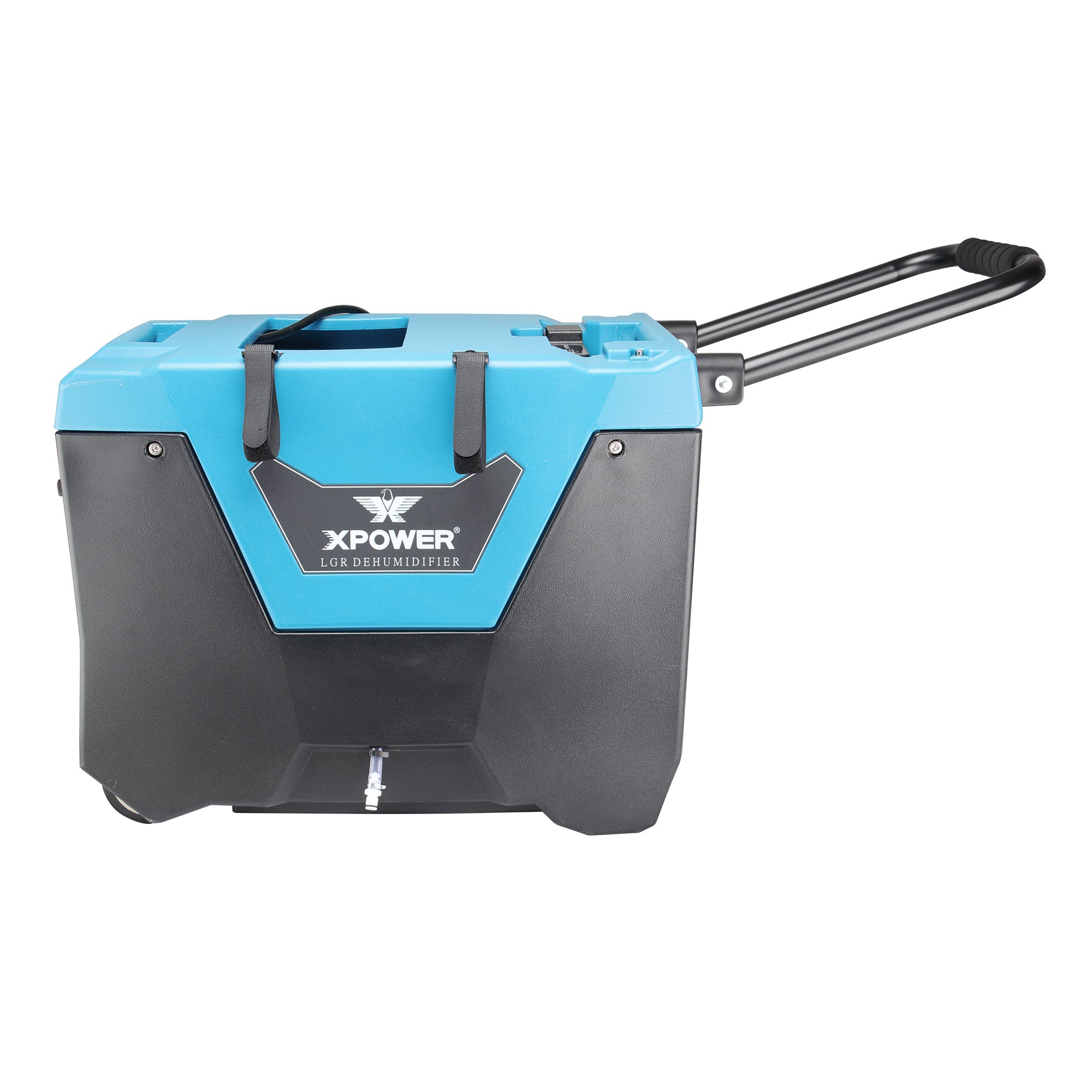 back side view handle out on XPOWER XD-125Li Low Grain Refrigerant (LGR) Dehumidifier - 220 PPD