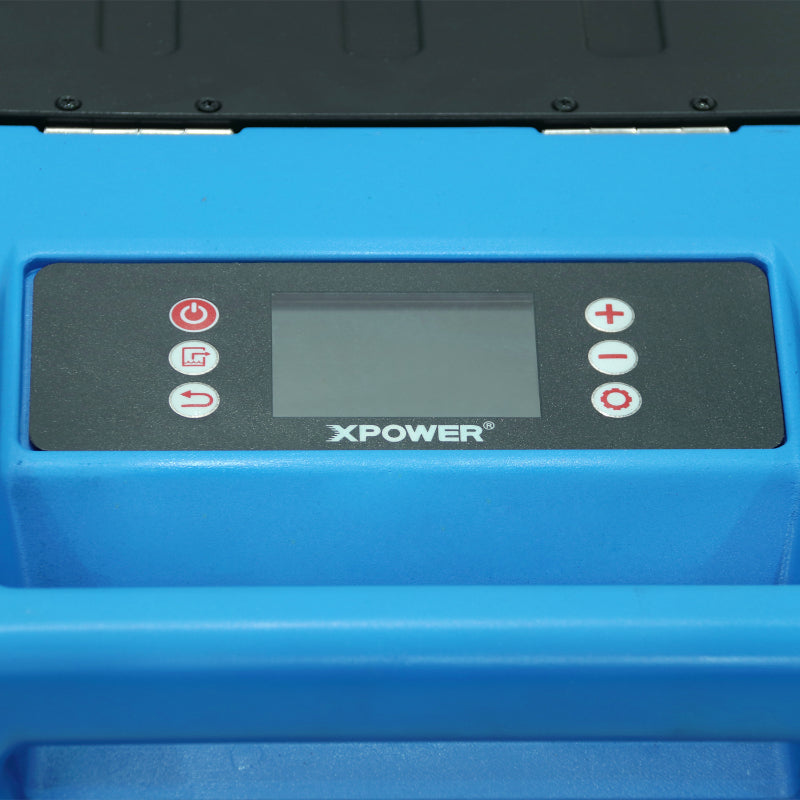 XPOWER XD-130Li Low Grain Refrigerant (LGR) Dehumidifier control panel view