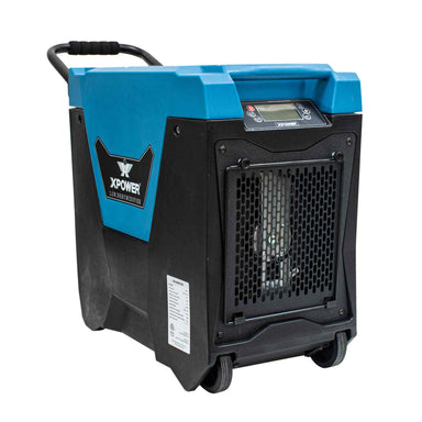 XPOWER XD-85L2 Commercial LGR Dehumidifier main view in blue handle up
