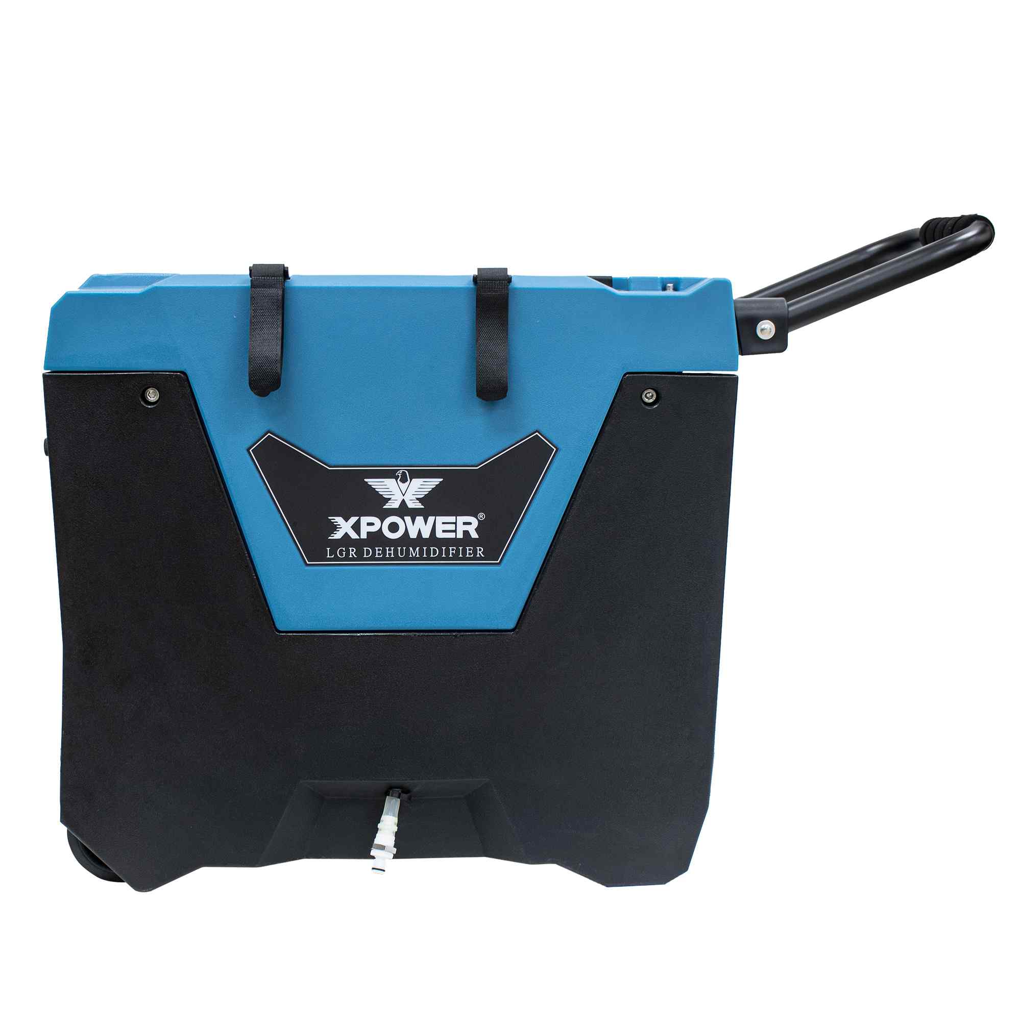 XPOWER XD-85L2 Commercial LGR Dehumidifier main view handle up in blue 2