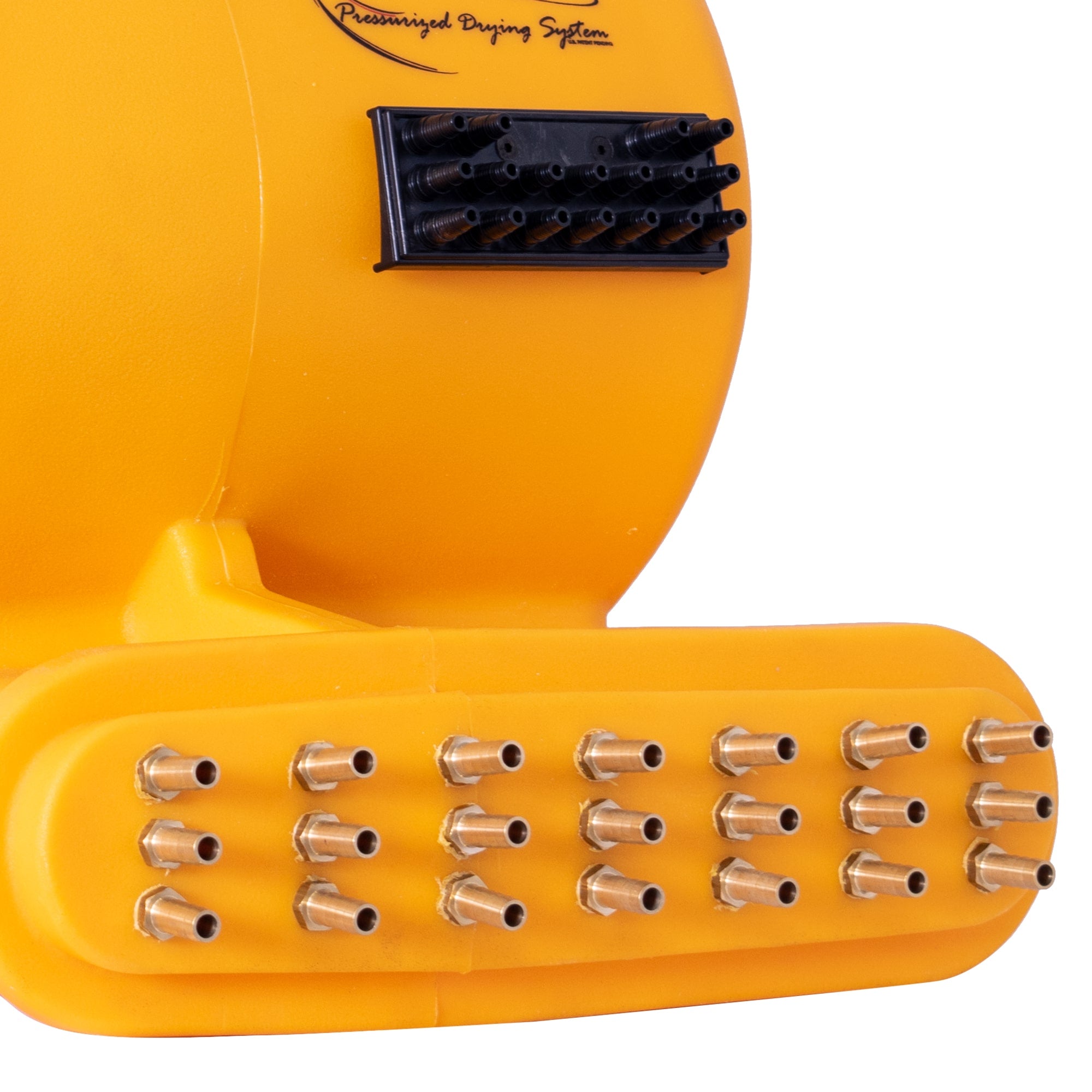 viking pds 21 pressurized wall drying system in yellow showing nozzles