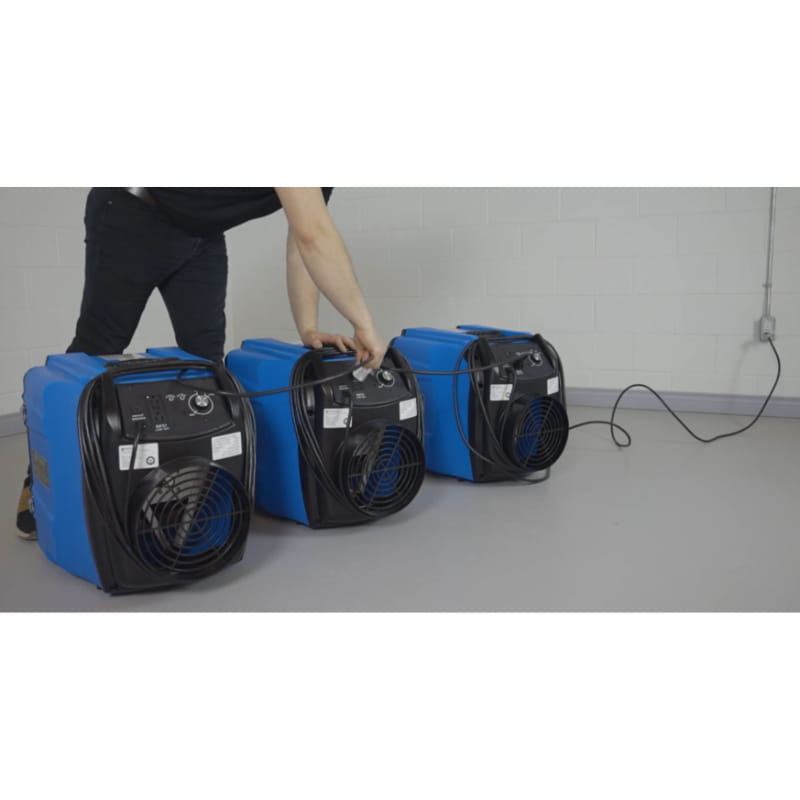 pred750 portable air scrubber daisy chain view