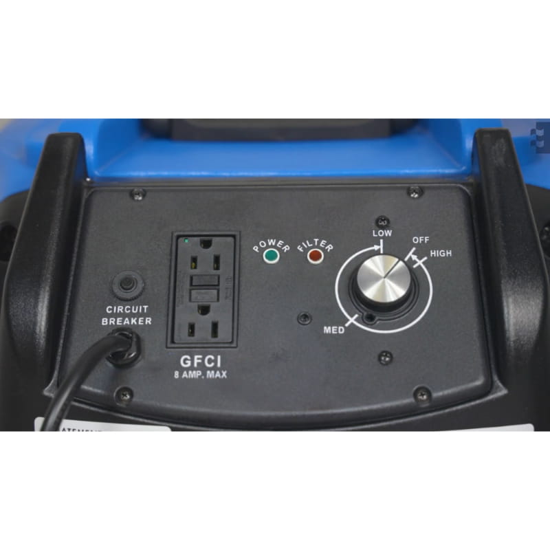 predator 750 air scrubber control panel