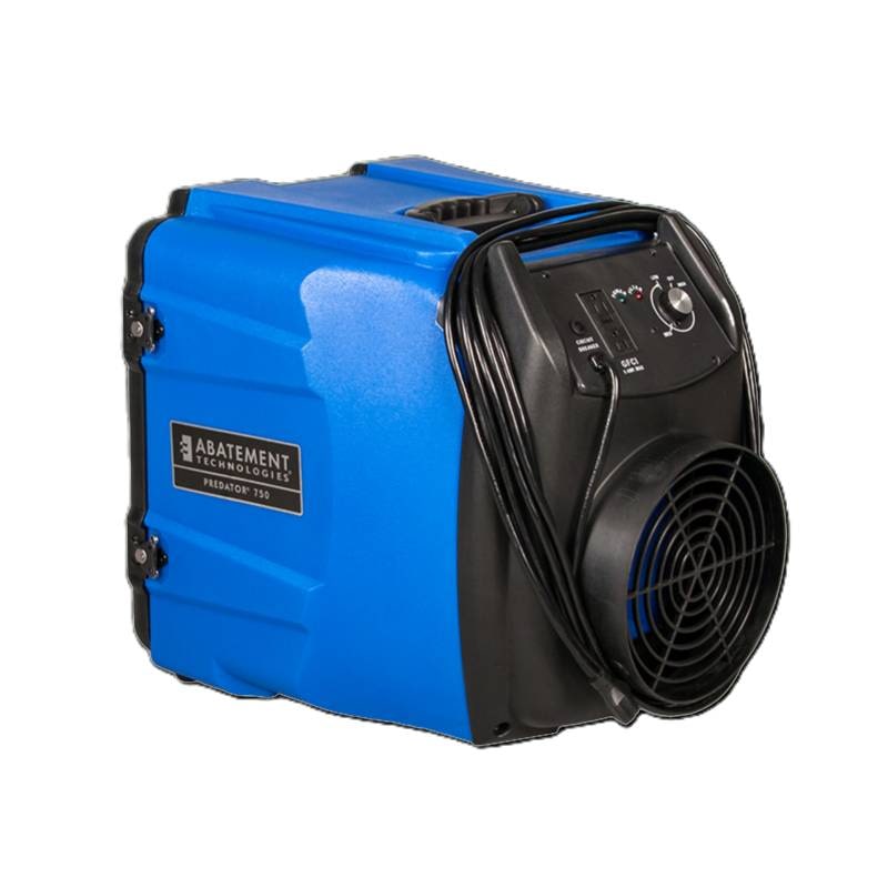 side view of a blue abatement technologies predator 750