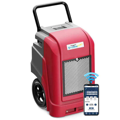 alorair storm ultra commercial dehumidifier in red