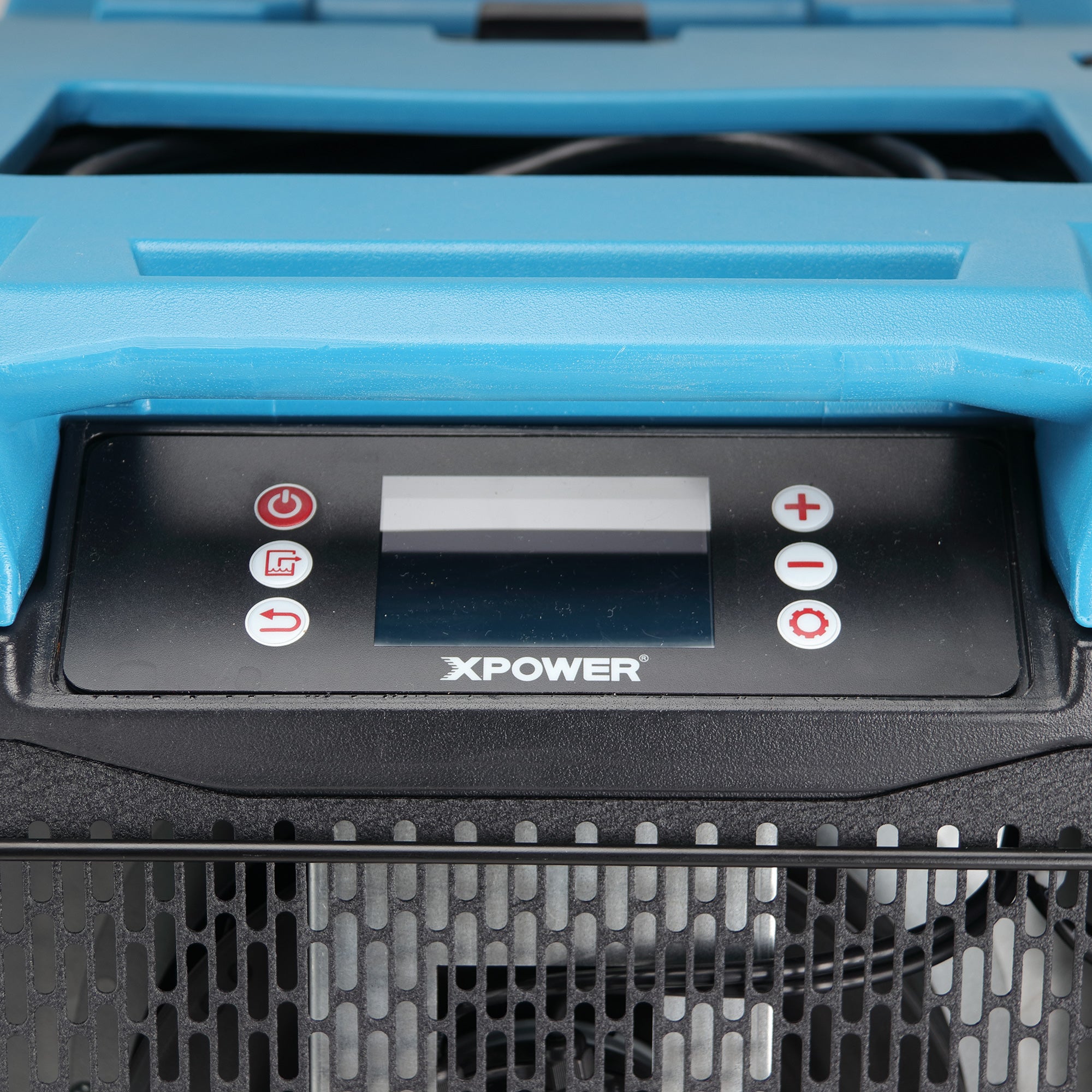 control panel onXPOWER XD-125Li Low Grain Refrigerant (LGR) Dehumidifier - 220 PPD