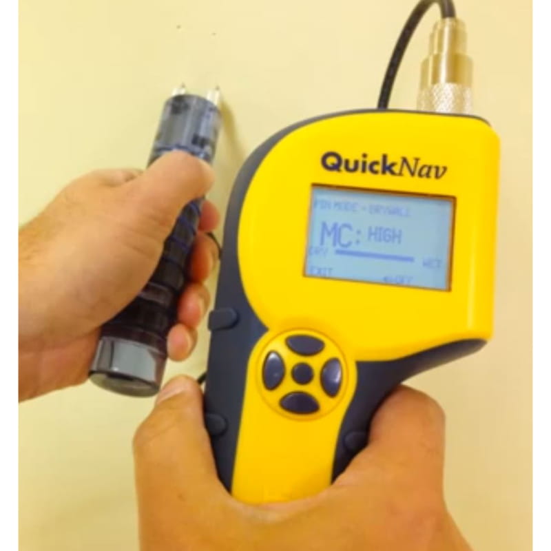 delmhorst quicknav combination moisture meter in pin mode