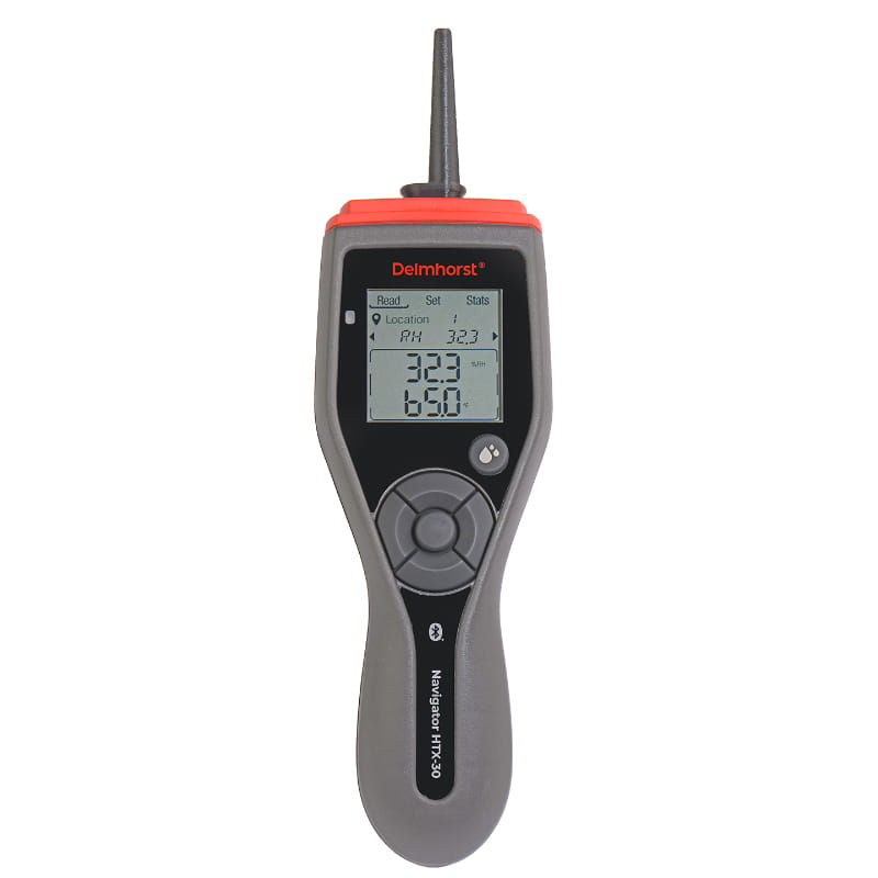 delmhorst thermo hygrometer front view
