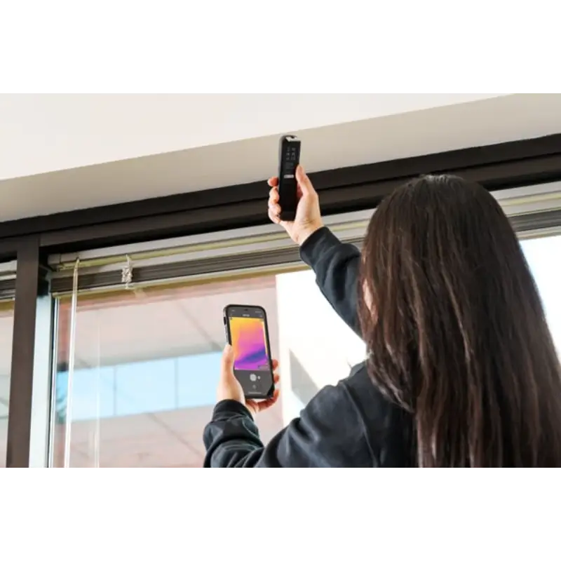flir one edge pro being used to check ceiling