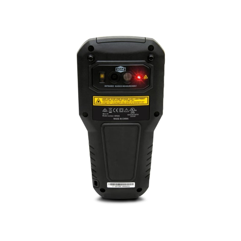 flir mr265 back view showing laser on