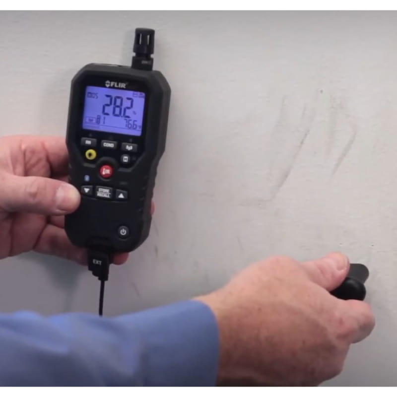 flir mr77 moisture meter pin mode