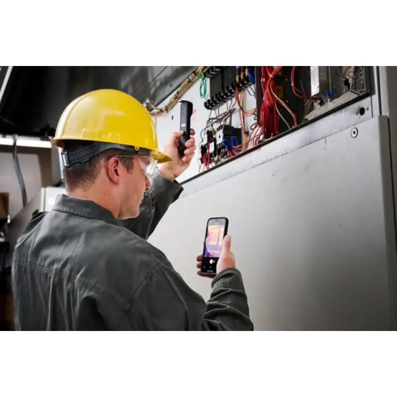 flir edge pro detecting temperature on an electrical area