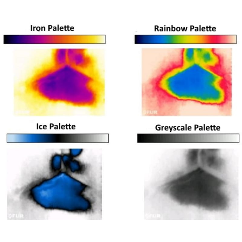 mr160 imaging moisture meter color palette