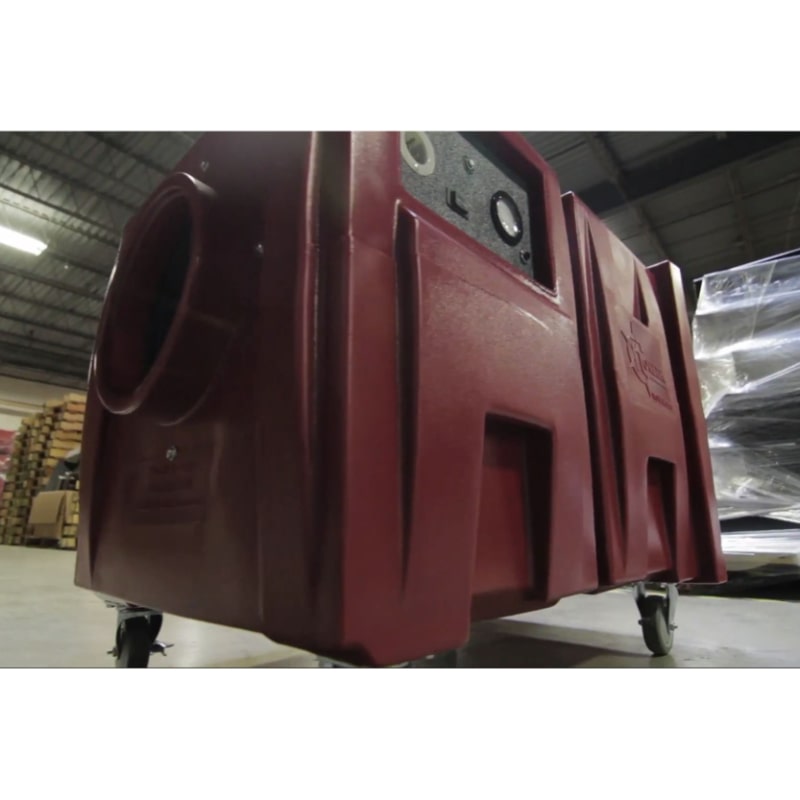 novair 2000 in red view from warehouse floor