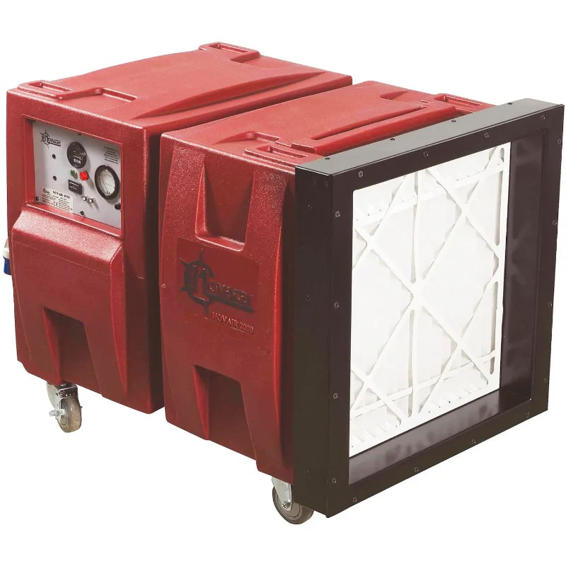 novair 2000 bio air scrubber for asbestos in red main view