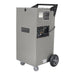 pas1200 air scrubber right angled view showing front and side of machine with control panel