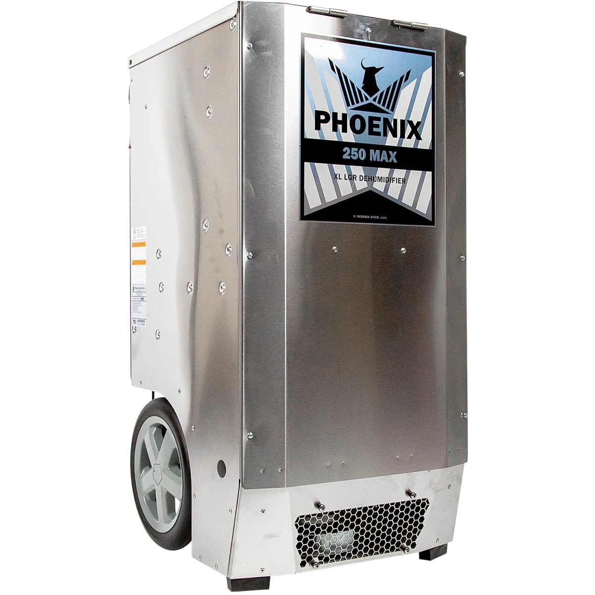 phoenix 250 max dehumidifier front angle view of the machine