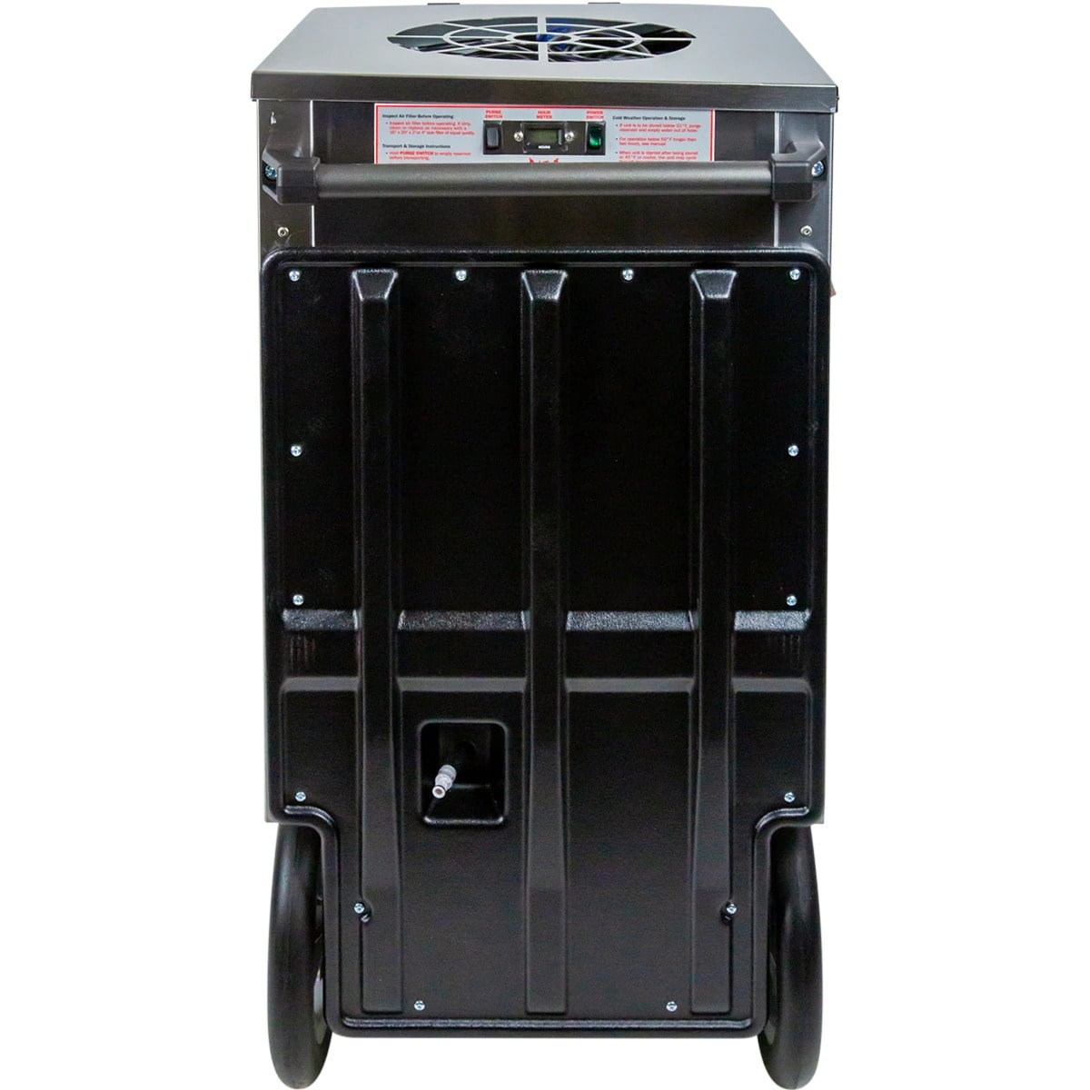 phoenix dehumidifier 250 max back view of the unit
