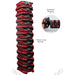 view of 11 units of Phoenix AirMAX BLE Bluetooth Enabled Low Profile Radial Air Mover in red stacked vertically