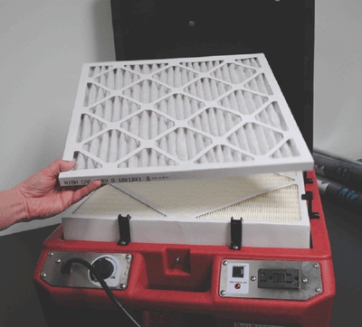 phoenix guardian r hepa air scrubber
filter view