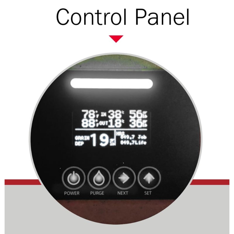 Phoenix DryMAX LGR Dehumidifier control panel view